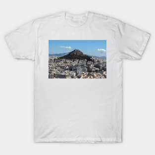 Lykabettos Hill from the Acropolis, Athens T-Shirt